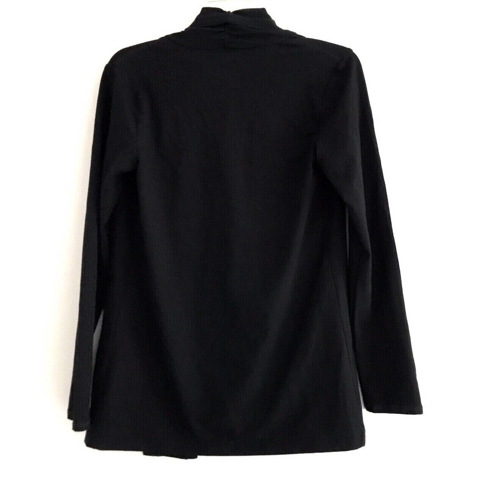 L.L Bean | Open Front Cardigan Womens XS Black Long Sleeves Stretch - Picture 4 of 8